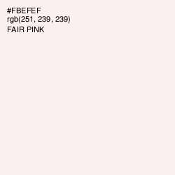 #FBEFEF - Fair Pink Color Image